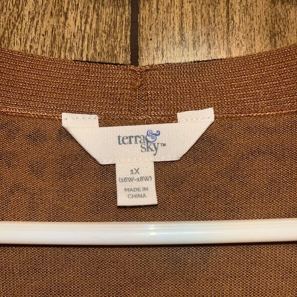 1x Terra and Sky leopard print cardigan - Picture 4 of 4